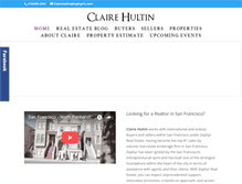Tablet Screenshot of clairehultin.com